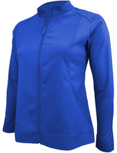 Load image into Gallery viewer, M&amp;M Scrubs Women&#39;s Ultra Soft Front Zip Warm-Up Scrub Jacket (5200) True Royal Blue