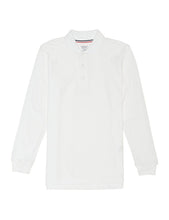 Load image into Gallery viewer, French Toast Boys&#39; Long-Sleeve Pique Polo Shirt White
