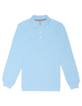 Load image into Gallery viewer, French Toast Boys&#39; Long-Sleeve Pique Polo Shirt Light Blue

