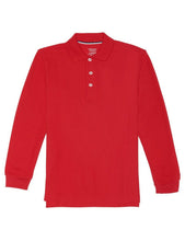 Load image into Gallery viewer, French Toast Boys&#39; Long-Sleeve Pique Polo Shirt Red
