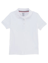 Load image into Gallery viewer, French Toast Girls&#39; Short Sleeve Interlock Polo With Picot Collar White