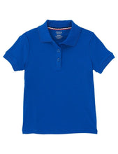 Load image into Gallery viewer, French Toast Girls&#39; Short Sleeve Interlock Polo With Picot Collar Royal