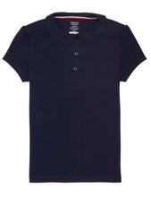 Load image into Gallery viewer, French Toast Girls&#39; Short Sleeve Peter Pan Collar Polo Navy