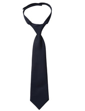 Load image into Gallery viewer, French Toast Boys&#39; Adjustable Solid Tie Navy Blue
