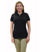 Load image into Gallery viewer, BHSC Uniform Juniors? Short Sleeve Stretch Pique Polo Shirt Black
