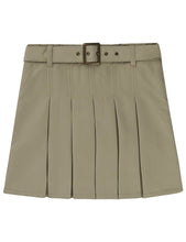 Load image into Gallery viewer, French Toast Girls&#39; Pleated Scooter With Square Buckle Belt Khaki

