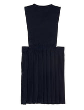 Load image into Gallery viewer, French Toast Girls&#39; V-Neck Pleated Jumper Navy