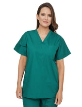 Load image into Gallery viewer, Lizzy-B V-neck Scrub Top Hunter

