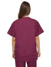 Load image into Gallery viewer, Lizzy-B V-neck Scrub Top Burgundy

