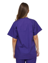 Load image into Gallery viewer, Lizzy-B V-neck Scrub Top Purple
