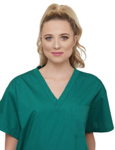 Load image into Gallery viewer, Lizzy-B V-neck Scrub Top (3 Pockets) Hunter
