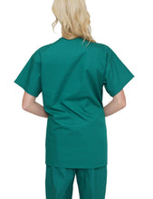 Load image into Gallery viewer, Lizzy-B V-neck Scrub Top (3 Pockets) Hunter
