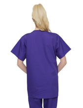 Load image into Gallery viewer, Lizzy-B V-neck Scrub Top (3 Pockets) Purple
