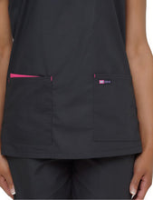 Load image into Gallery viewer, Lizzy-B Asiana Top Black Fuschia