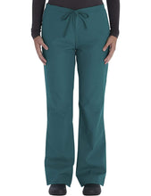 Load image into Gallery viewer, Vital Threads Womens Scrubs Set V-Neck Top &amp; Drawstring Pant VT514C Hunter
