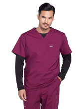 Load image into Gallery viewer, Cherokee WW Professionals WW675 Men&#39;s V-Neck Top Burgundy